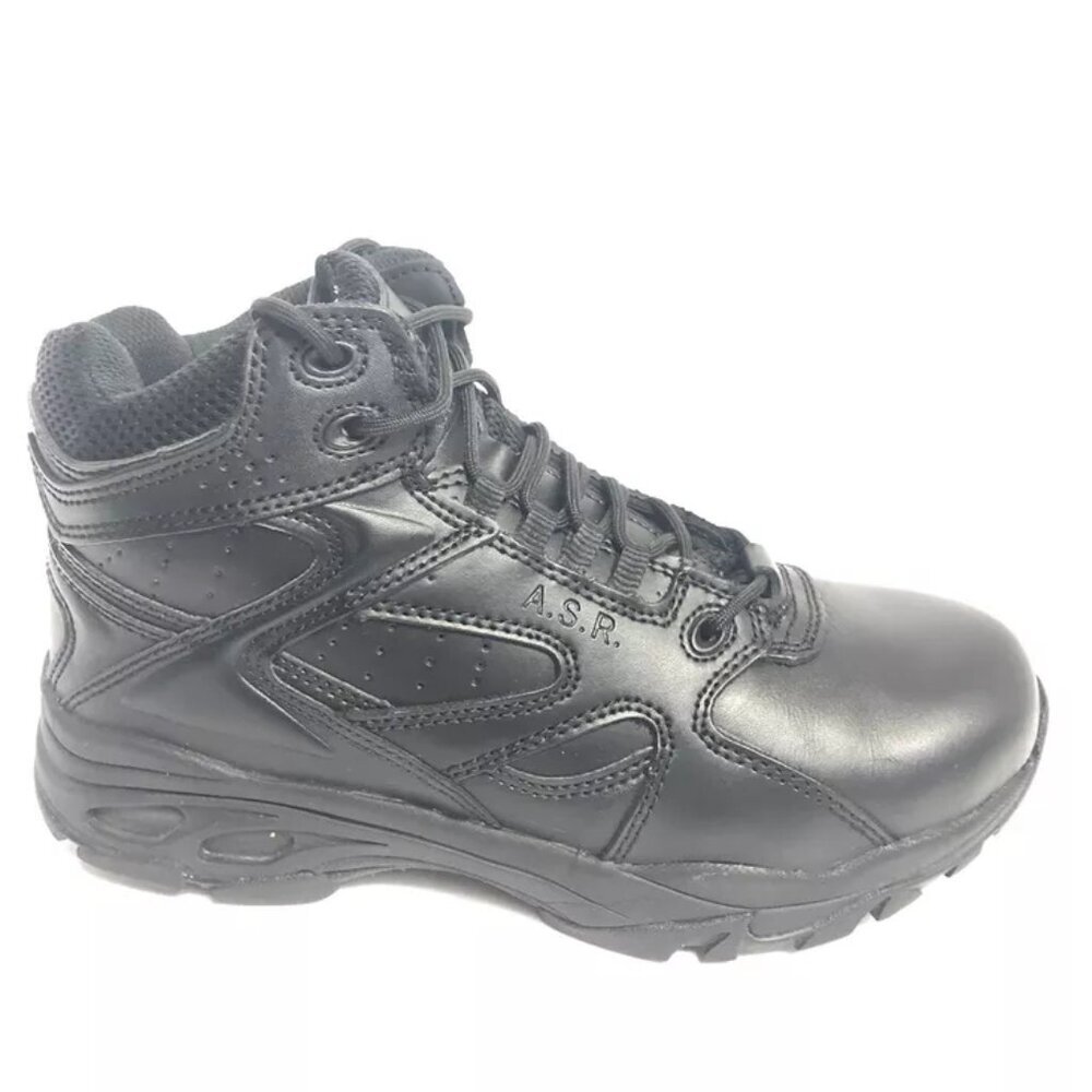 Thorogood Men’s Mid Cut Slip Resisting Black Boots, Size 8W